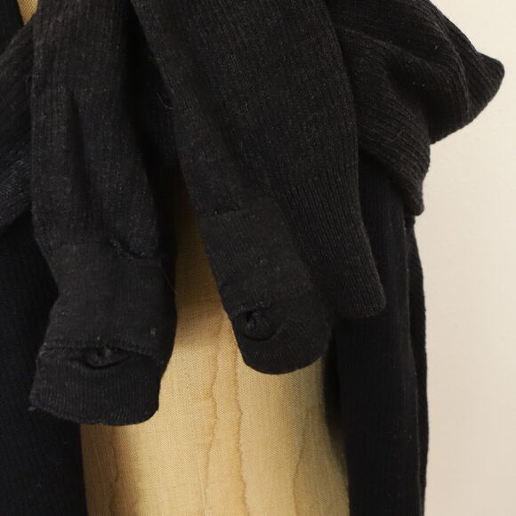 LULULEMON Cabin Yogi Wrap Cardigan Size 2/4 S Heathered Black / Black EUC B77 - Picture 6 of 8